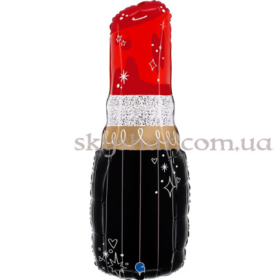 Фольгована кулька фігура "Яскрава червона помада" – фото 1