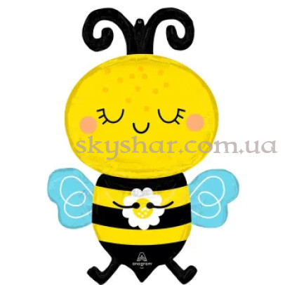 Фольгована кулька "Бджілка з ромашкою" – фото 1