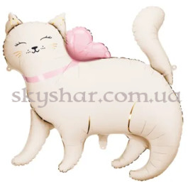 Опция Фольгована кулька "Кішечка біла з бантом" – фото 6