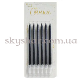 Опция Свечи д/торта глиттер черный с подставками 12 см 6 шт – фото 24 Опция Свечи д/торта глиттер черный с подставками 12 см 6 шт – фото 24