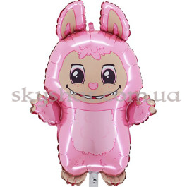 Опция Фольгована кулька фігура "Рожевий Лабубу" (Labubu) – фото 9