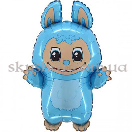 Опция Фольгированный шар фигура "Голубой Лабубу" (Labubu) – фото 25 Опция Фольгированный шар фигура "Голубой Лабубу" (Labubu) – фото 25