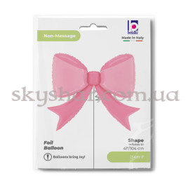 Фольгированный шар "Ярко-розовый бантик" – фото 28