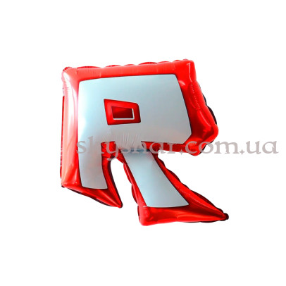 Фольгированный шар фигура "Роблокс Эмблема (Roblox)" – фото 1 Фольгированный шар фигура "Роблокс Эмблема (Roblox)" – фото 1