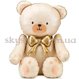 Опция Фольгированная стоячая фигура "Мишка кремовый с бантиком" – фото 21