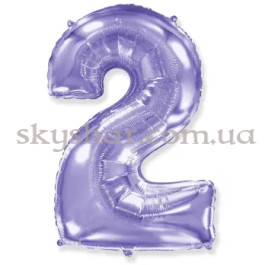 Опция Фольгированная цифра "2" Сиреневая – фото 21