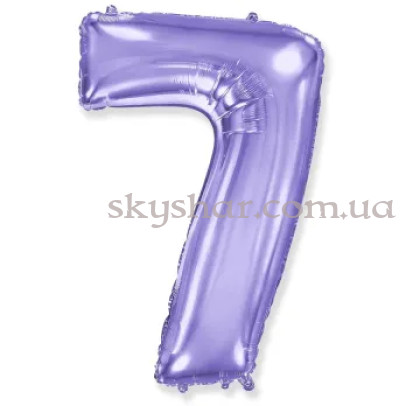 Фольгована цифра "7" Бузкова – фото 1