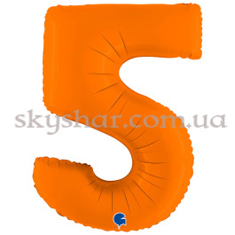 Опция Фольгированная цифра "5" Оранжевая – фото 3 Опция Фольгированная цифра "5" Оранжевая – фото 3
