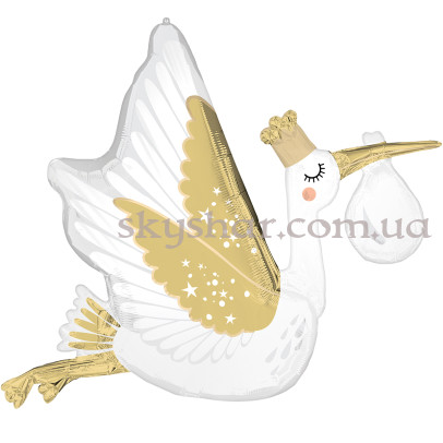 Фольгована кулька "Лелека з сюрпризом" – фото 1 Фольгована кулька "Лелека з сюрпризом" – фото 1