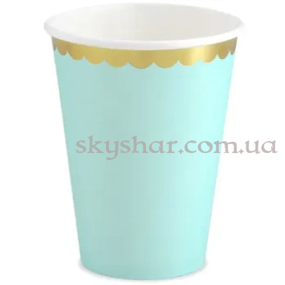  Стаканчики м'ятные бумажные 220мл 6шт – фото 1