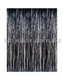 Фольгирована шторка Дощик Чорна пастель 1х2 м – фото 3