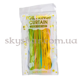Фольгированный занавес Дождик градиент радуга Пастель 1х2 м – фото 12
