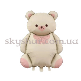 Опция Фольгированный шар "Мишка сатин кремовый с бантом" – фото 26