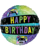 Фольгована кулька коло " Happy Birthday - Джойстики" – фото 2