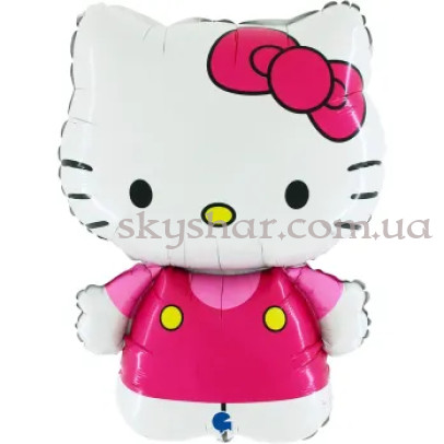 Фольгированный шар "Кошечка Китти с бантом" (Hello Kitty) – фото 1