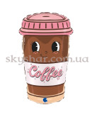 Фольгована кулька фігура "Стаканчик кави" – фото 2