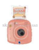 Фольгированный шар "Фотокамера Happy Birthday" – фото 2