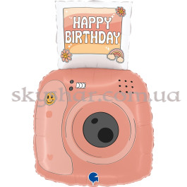 Опция Фольгированный шар "Фотокамера Happy Birthday" – фото 3
