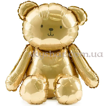 Фольгована стояча фігура "Ведмедик золотистий" – фото 1