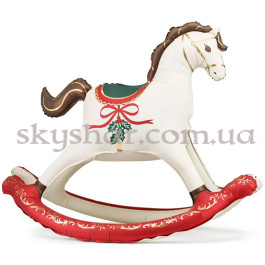 Опция Фольгована стояча фігура "Різдвяна Конячка-гойдалка" – фото 1