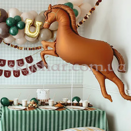 Фольгированный шар "Лошадка коричневая" – фото 8