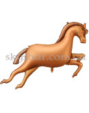 Фольгована кулька "Конячка коричнева" – фото 2