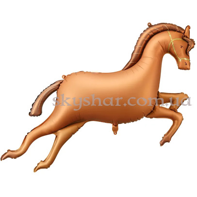 Фольгована кулька "Конячка коричнева" – фото 1