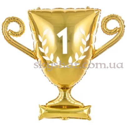 Фольгированный шар "Кубок победителя золото" – фото 1