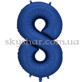Опция Фольгированная цифра "8" Синяя сатин Navy Blue – фото 2 Опция Фольгированная цифра "8" Синяя сатин Navy Blue – фото 2