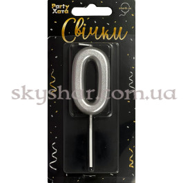 Опция Свічка-цифра "0" Срібло – фото 15