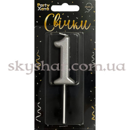 Опция Свічка-цифра "1" Срібло – фото 17
