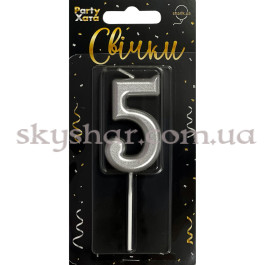 Опция Свічка-цифра "5" Срібло – фото 25