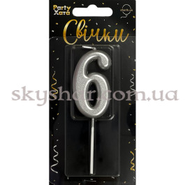 Опция Свічка-цифра "6" Срібло – фото 27