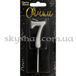 Опция Свічка-цифра "7" Срібло – фото 25