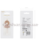 Свічка-цифра "2" Рожеве золото – фото 4 Свічка-цифра "2" Рожеве золото – фото 4