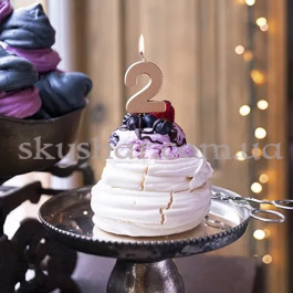 Свічка-цифра "2" Рожеве золото – фото 11