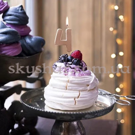 Свічка-цифра "4" Рожеве золото – фото 13