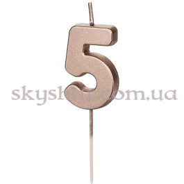 Опция Свічка-цифра "5" Рожеве золото – фото 13 Опция Свічка-цифра "5" Рожеве золото – фото 13