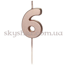 Опция Свічка-цифра "6" Рожеве золото – фото 14 Опция Свічка-цифра "6" Рожеве золото – фото 14