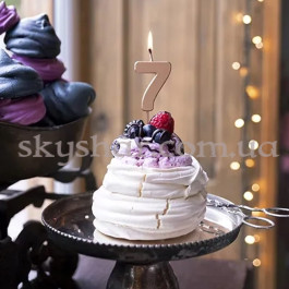 Свеча-цифра "7" Розовое золото – фото 6