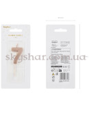 Свеча-цифра "7" Розовое золото – фото 4 Свеча-цифра "7" Розовое золото – фото 4