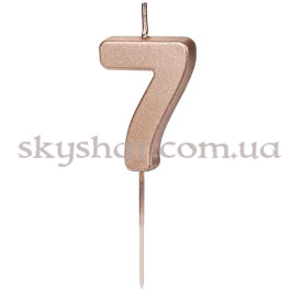 Опция Свеча-цифра "7" Розовое золото – фото 5 Опция Свеча-цифра "7" Розовое золото – фото 5