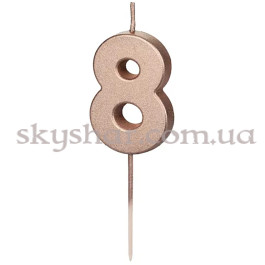 Опция Свеча-цифра "8" Розовое золото – фото 6 Опция Свеча-цифра "8" Розовое золото – фото 6