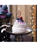 Свеча-цифра "9" Розовое золото – фото 3 Свеча-цифра "9" Розовое золото – фото 3