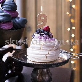 Свічка-цифра "9" Рожеве золото – фото 18