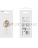 Свеча-цифра "9" Розовое золото – фото 4 Свеча-цифра "9" Розовое золото – фото 4