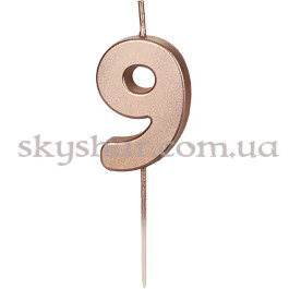 Опция Свеча-цифра "9" Розовое золото – фото 7 Опция Свеча-цифра "9" Розовое золото – фото 7