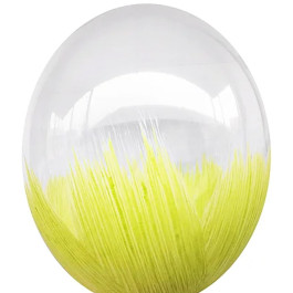 Опция Brush шар "Желтый Браш" 14” (35 см) – фото 3