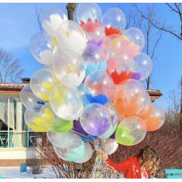 Опция Brush шар "Яркое Ассорти Браш" 14” (35 см) – фото 2