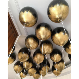 Опция Brush шар "Черный с золотом Браш" - фото 2 Опция Brush шар "Черный с золотом Браш" – фото 2